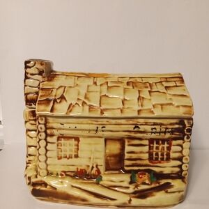 McCoy Log Cabin Cookie Jar
